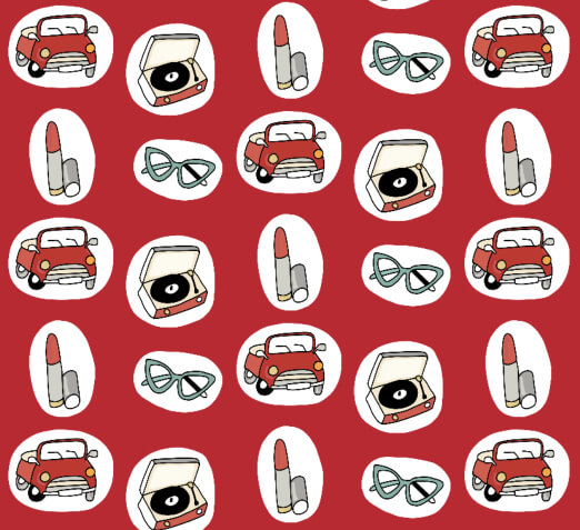 Classic Cars and Caravans Vintage Fabrics