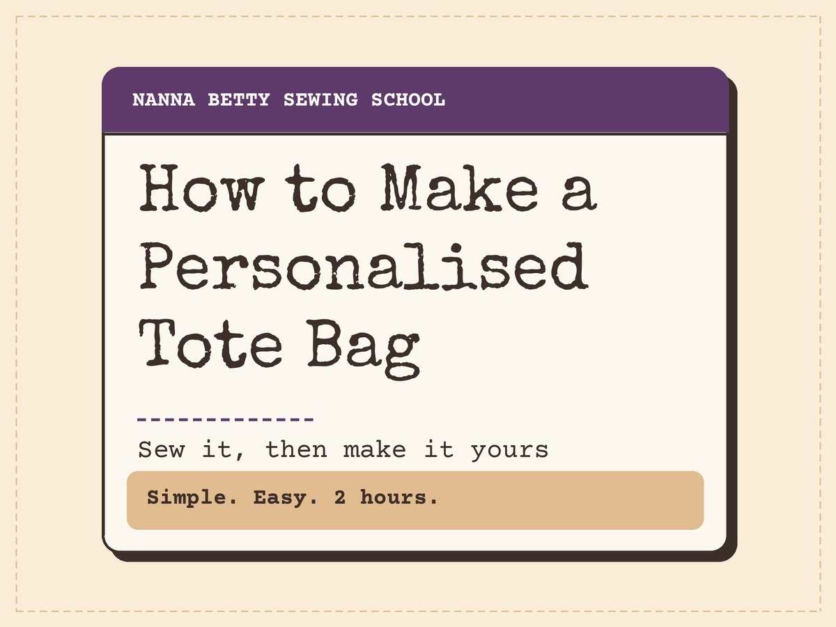 How to Make a Personalised Tote Bag